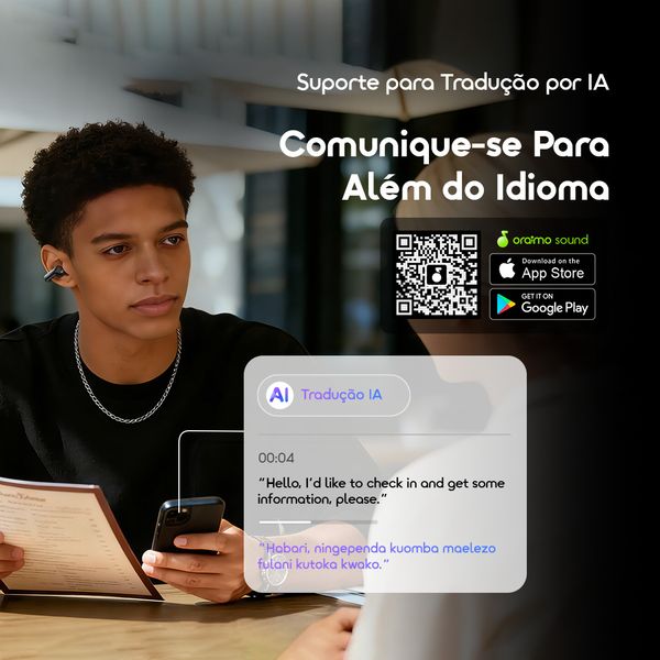 OpenSnap N2 Auscultadores sem fios de carregamento rápido com graves profundos e design aberto