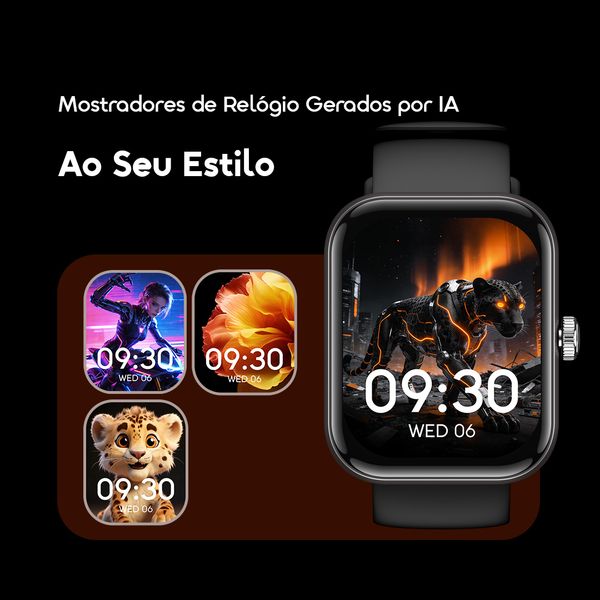 Watch Nova 2N Relógio Inteligente com Ecrã AMOLED de 1,93" e 33 Dias de Autonomia em Standby