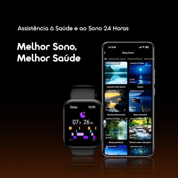 Watch Nova 2N Relógio Inteligente com Ecrã AMOLED de 1,93" e 33 Dias de Autonomia em Standby