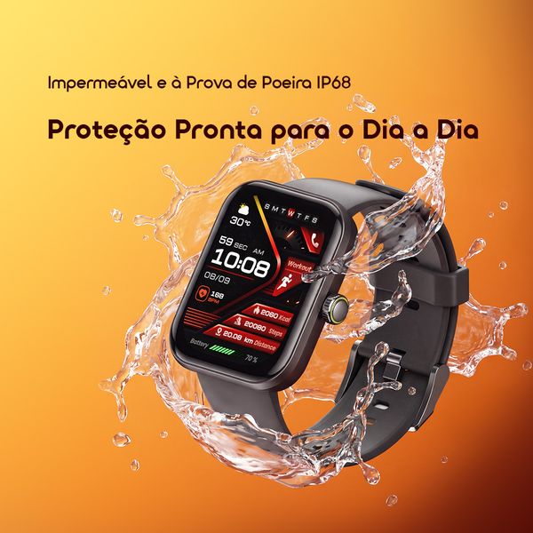 Watch Nova 2N Relógio Inteligente com Ecrã AMOLED de 1,93" e 33 Dias de Autonomia em Standby