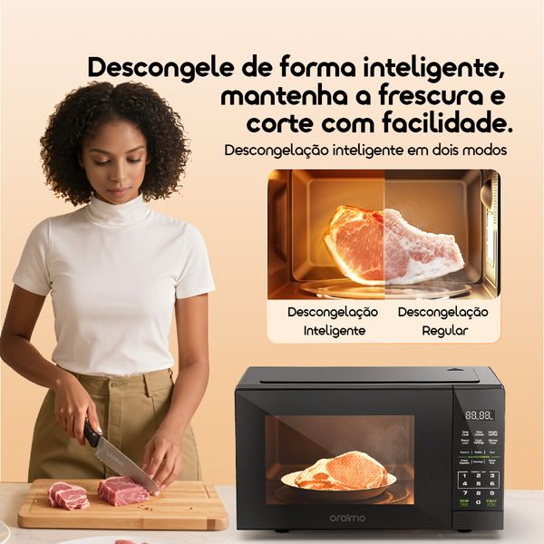 InfiWave Lite Forno micro-ondas com ecrã táctil de 23 litros e poupança de energia