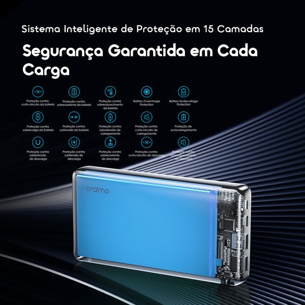 PowerFlow B11 Bateria externa de 10000mAh e 15W
