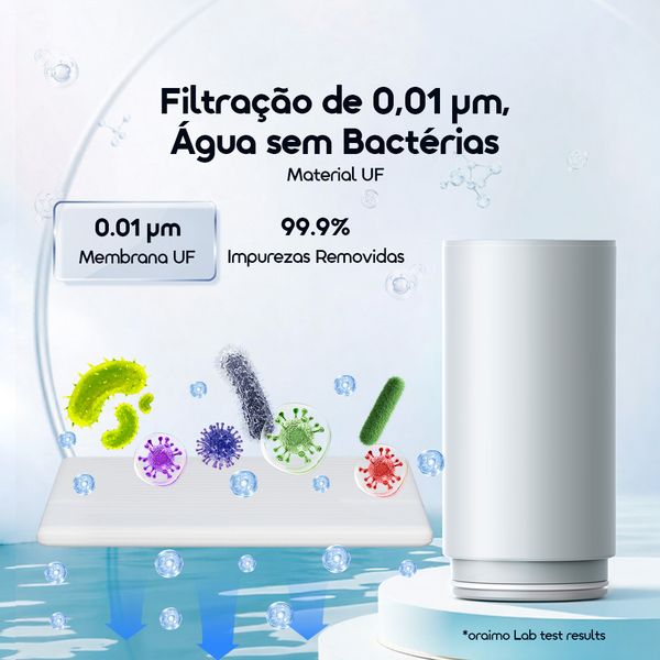 UF Filter Filtro de precisão de 0,01 μm para torneira CleanSip