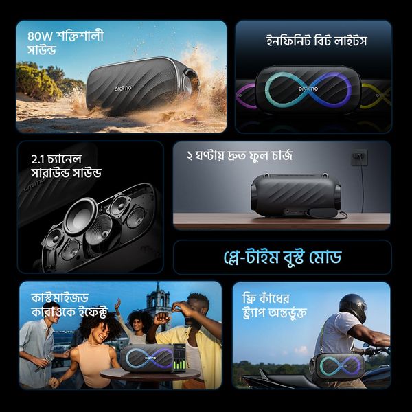 SpaceBox Pro 80W Karaoke-Support Wireless Speaker