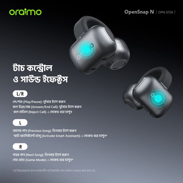 OpenSnap N Open-Ear True Wireless Earbuds