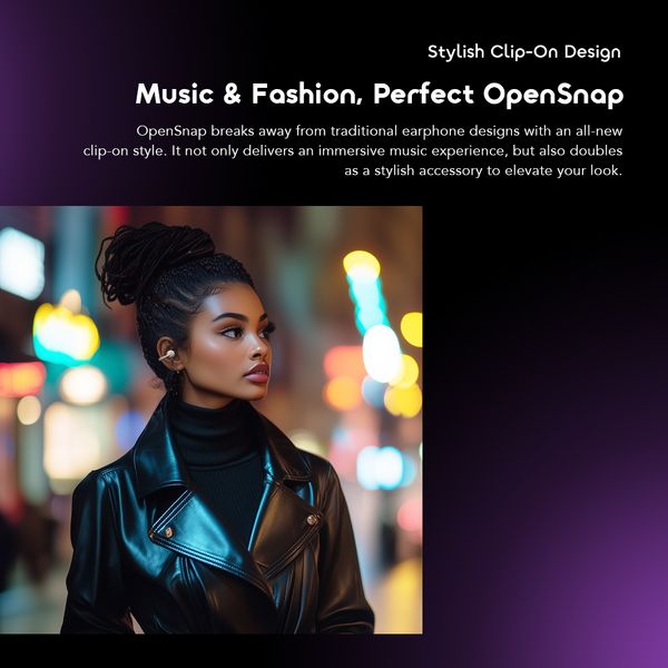 OpenSnap Clip-On True Wireless Headphones