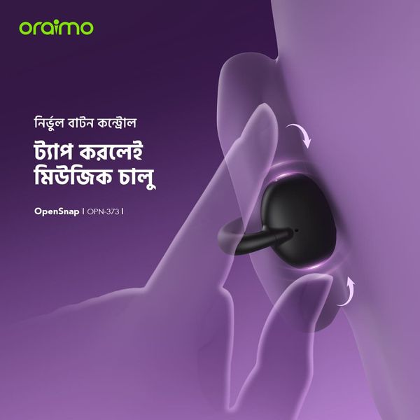 OpenSnap Clip-On Open-Ear True Wireless Earbuds