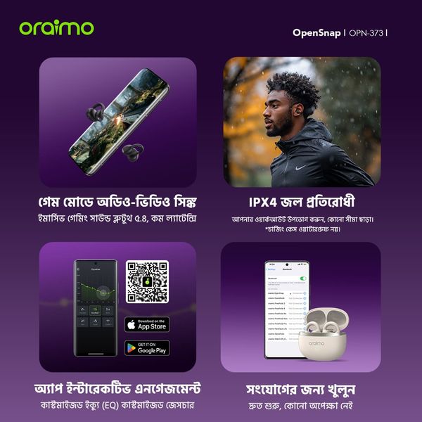 OpenSnap Clip-On Open-Ear True Wireless Earbuds