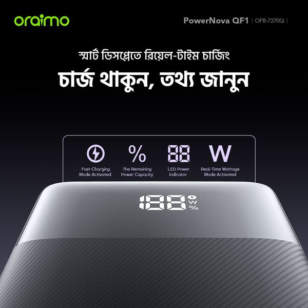 PowerNova QF1 27000mAh 22.5W Power Bank