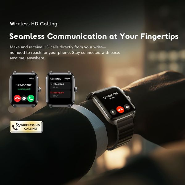 Watch Nova 2 2.01" AMOLED IP68 Curved Touchscreen Smart Watch