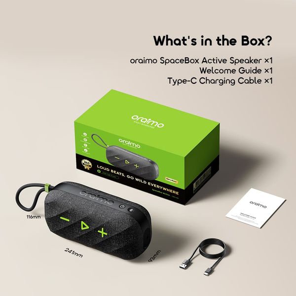 SpaceBox Active 25W Powerful FM Custom Portable Wireless Speaker