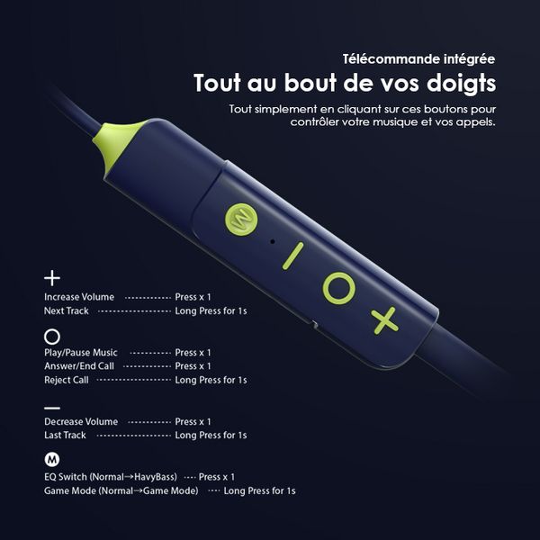 Shark 4 Écouteur tour de cou