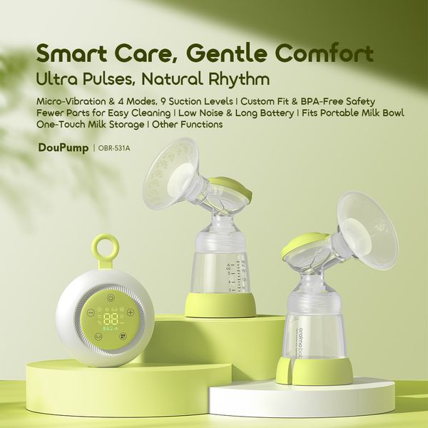 DouPump Electric BPA-Free Micro-Vibration Breast Pump