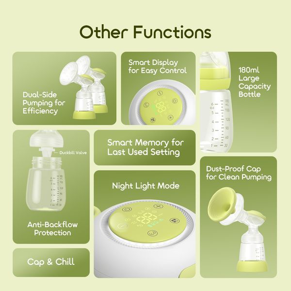 DouPump Electric BPA-Free Micro-Vibration Breast Pump