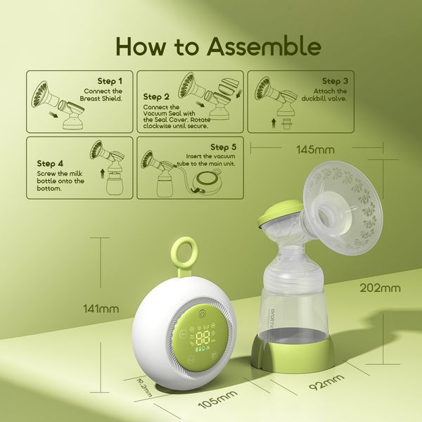 DouPump Electric BPA-Free Micro-Vibration Breast Pump