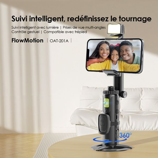 FlowMotion Gimbal intelligent de suivi du visage