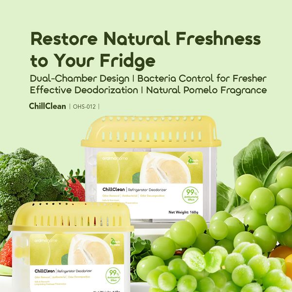 ChillClean Natural Pomelo Scent Anti-bacteria Refrigerator Deodorizer