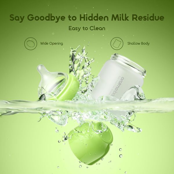 PureBottle 160 160ml Anti-Colic Silicone Glass Baby Bottle