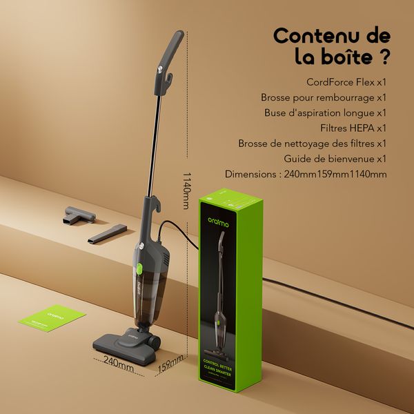 CordForce Flex Aspirateur-balai filaire