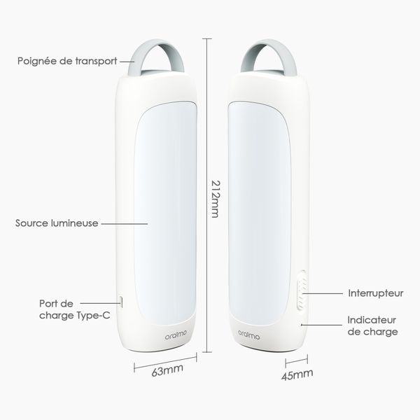LumiGo Lampe de secours Oraimo LumiGo 300 lumens