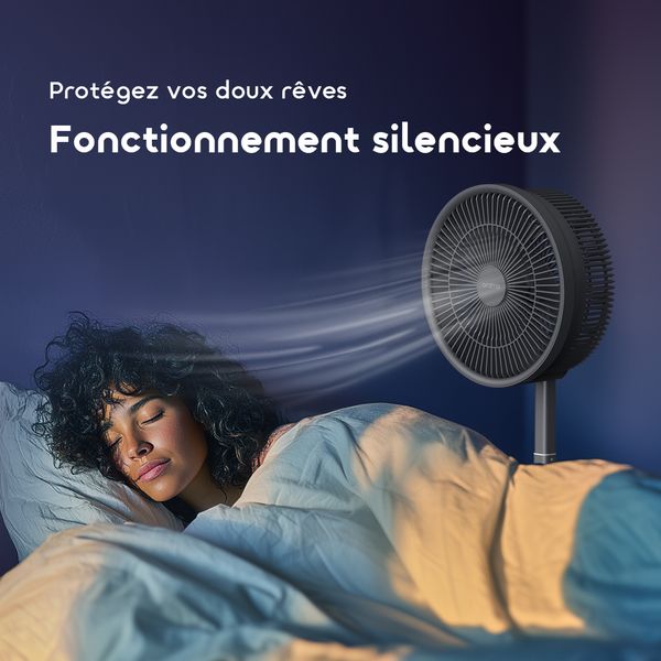 PowerTurbo Ventilateur pliable portable 4000 mAh