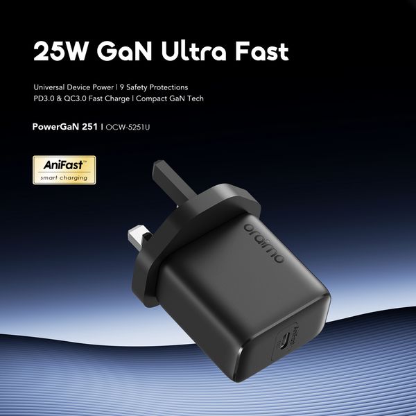 PowerGaN 251 25W GaN Fast Mini Charger Set