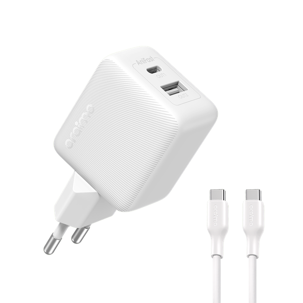 PowerCube 201 طقم شاحن بقوة 20 واط مزود بقابس من النوع الأوروبي