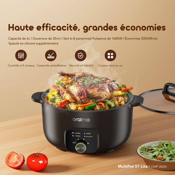 MultiPot S1 Lite 6 L Hotpot électrique multifonction
