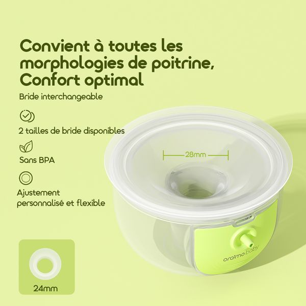 PumpBowl Accessoires OBR-531A - Coupe pour tire-lait Portable et Facile à Porter