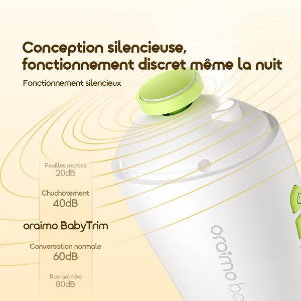 BabyTrim Coupe-ongles électrique à têtes multi-tailles