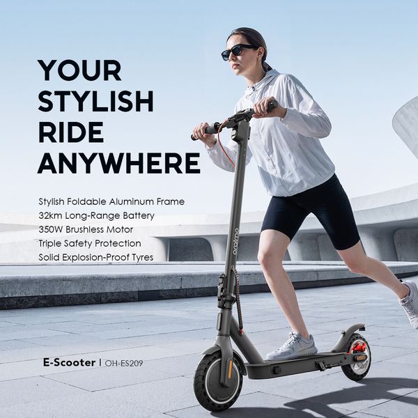 E-Scooter 350W Motor 32km Range Electric Scooter