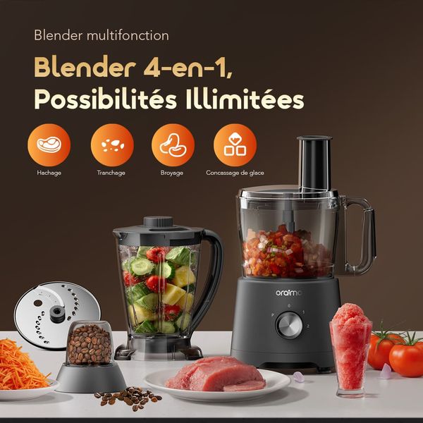 OmniBlend Blender multifonction 4-en-1 1500W