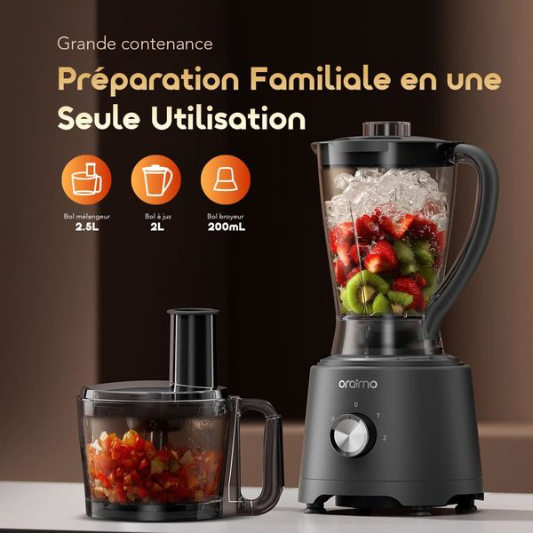 OmniBlend Blender multifonction 4-en-1 1500W