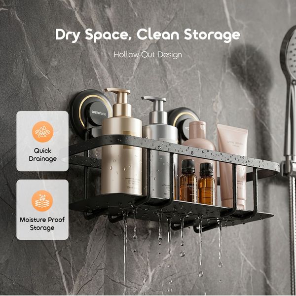 HookRack 6KG HookRack Square Basket Suction Storage Rack