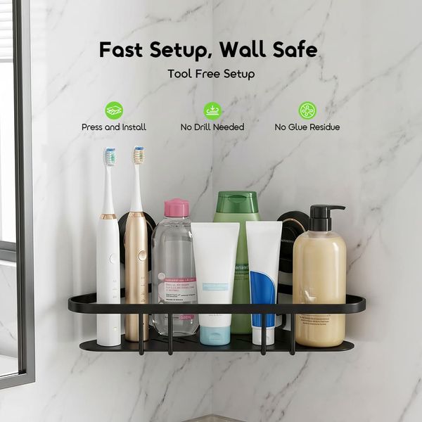 AngleFit 6kg Load Capacity Rustproof-Tool-Free-Corner-Rack