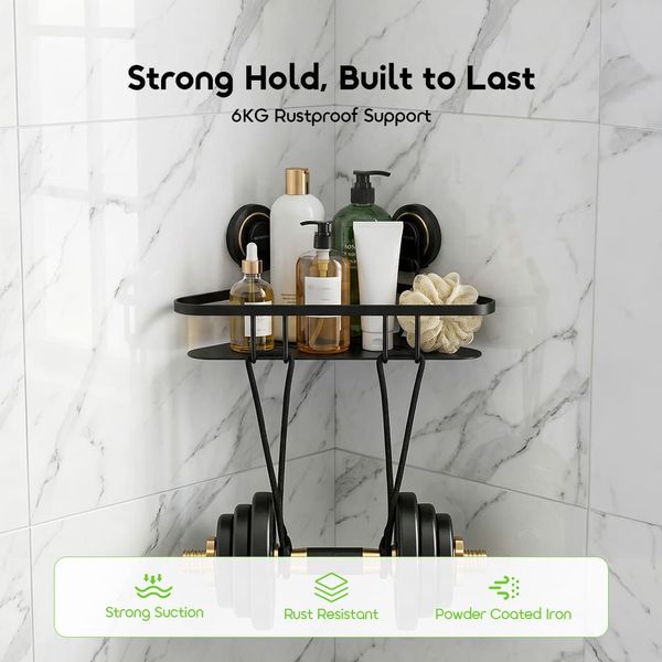 AngleFit 6kg Load Capacity Rustproof-Tool-Free-Corner-Rack