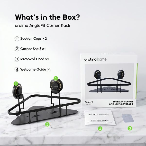 AngleFit 6kg Load Capacity Rustproof-Tool-Free-Corner-Rack