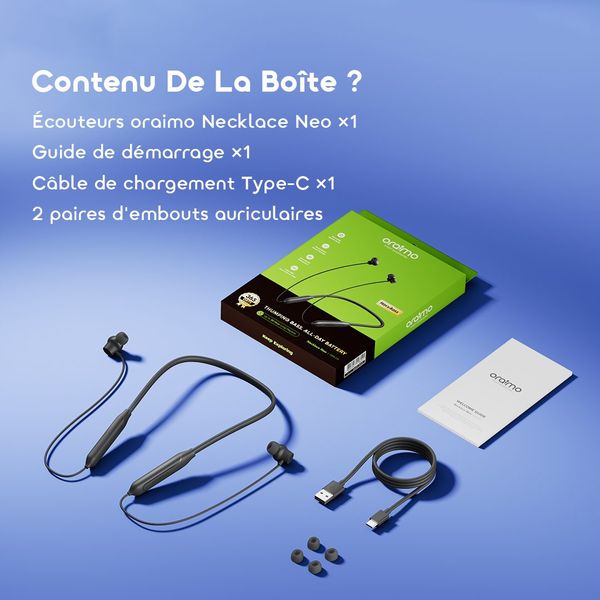 Necklace Neo Long-lasting Immersive Neckband Wireless Earphone