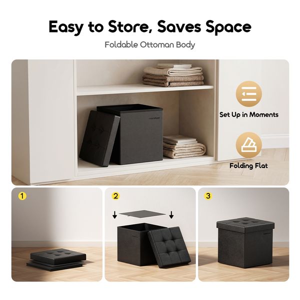 Cozy Upgrade Portable & Multi-functional Storage Ottoman