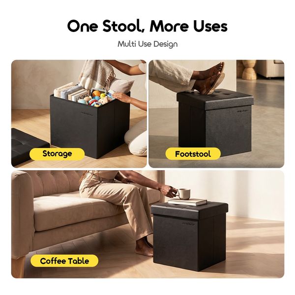 Cozy Upgrade Portable & Multi-functional Storage Ottoman