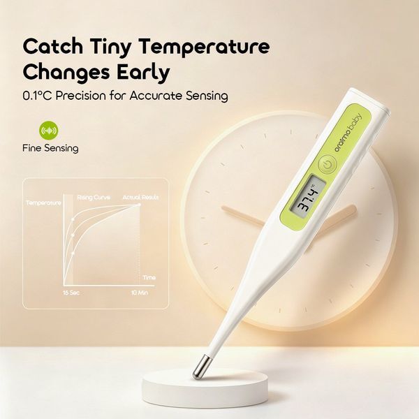 TempCare Accurate Fast-Reading Baby Digital Thermometer with Fever Alert