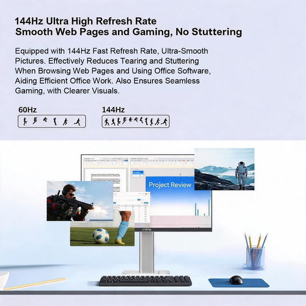 VisionPad 2K 27-inch Computer Screen Monitor | 2K HD