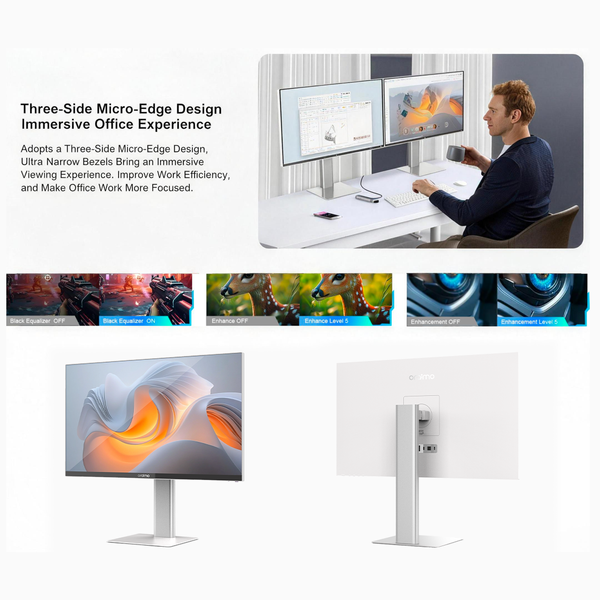 VisionPad 2K 27-inch Computer Screen Monitor | 2K HD