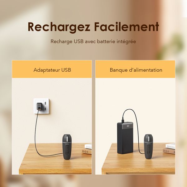 MistGo Humidificateur portable 900 mAh