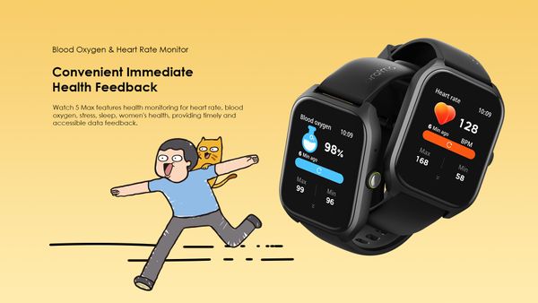 Watch 5 Lite 2.01" HD IP68 Smart Watch FreeFire