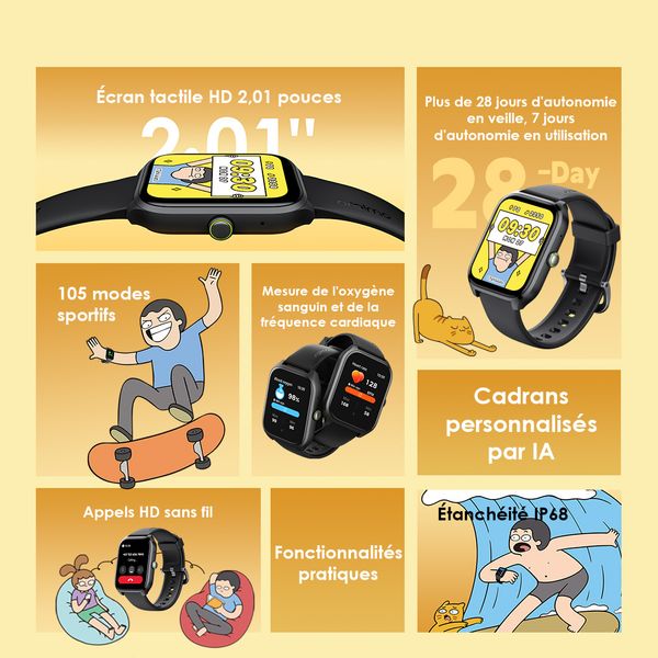 Watch 5 Lite 2.01" HD IP68 Smart Watch FreeFire