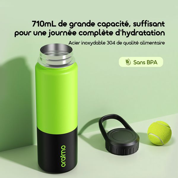 ThermoGo S710 Bouteille d'eau isotherme à double isolation 710 ml