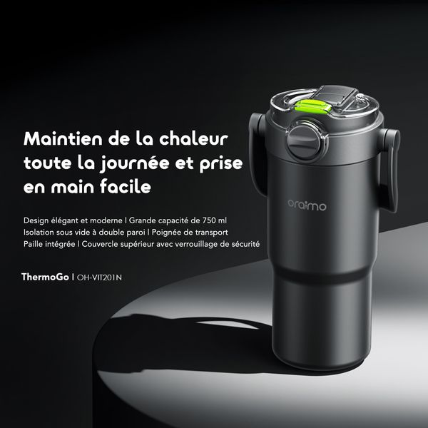 Vacuum Thermos Cup All-Day Heat Grip ThermoGo Vacuum Cup