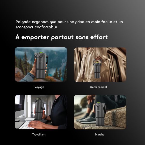 Vacuum Thermos Cup All-Day Heat Grip ThermoGo Vacuum Cup