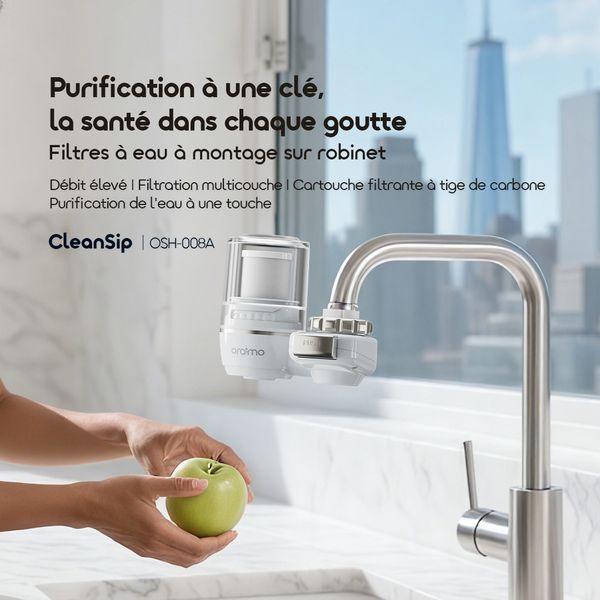 CleanSip Filtres à eau pour robinet à haut débit